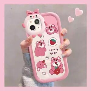 Cute Pink Bear Phone Case